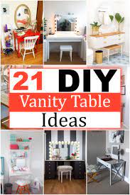 21 diy vanity table ideas for organized