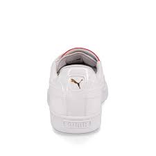 Details About Puma Basket Crush Wns White Red Heart Women Casual Shoes Sneakers 369556 01