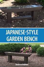 Japanese Style Garden Bench From Reclaimed Wood Garden