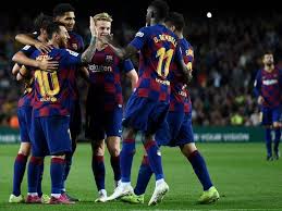 ¡todo listo en el escenario del encuentro! Barcelona Vs Sevilla Lionel Messi Scores His 1st Goal Of Season As Barcelona Run Riot Football News