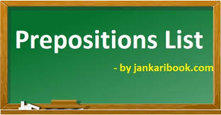 Prepositions Popular 33 Preposition List With Hindi