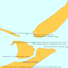 Port Bolivar Galveston Bay Texas Sub Tide Chart