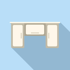 Wall Kitchen Furniture Icon Flat Vector
