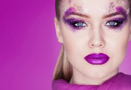 beauty makeup purple makeup