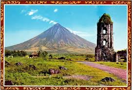 mayon volcano philippines postcard pc70