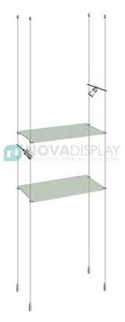 Cable Rod Suspended Glass Shelving Kits