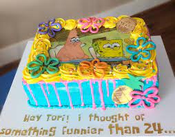 Spongebob 25th birthday cake. BONNIECAKES. | 25th birthday cakes, Spongebob  birthday cake, Spongebob cake