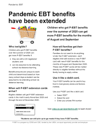 p ebt extension flyer