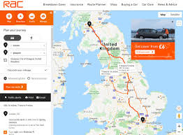rac route planner uk and europe