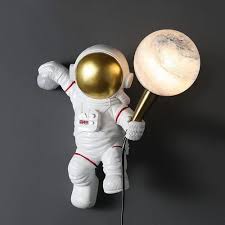 Astronaut Wall Sconce With Glass Globe