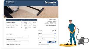 carpet cleaning estimate template word