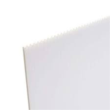 white corrugated plastic cardboard