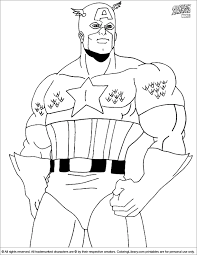 10 amazing captain america coloring pages for your little on. Captain America Free Printable Coloring Page Coloring Library