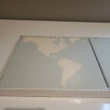 Ikea World Map Canvas Wall Art Down To