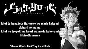 black clover opening 4 full guess who