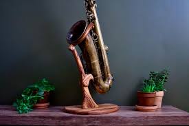 Saxophone Stand In Solid Wood