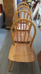 set of four ercol windsor dining chairs