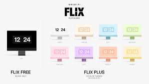 flix flip clock screensaver gridfiti