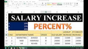 percene calculator for salary