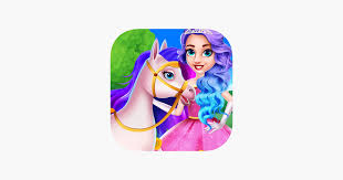 princess pony horse caring on the app