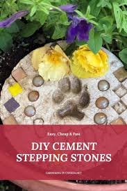 Diy Cement Stepping Stones Gardening