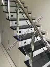 Stainless Steel Stair Glass Railing By