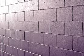 Purple Painted Concrete Block Wall