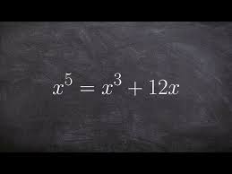 Solve A Polynomial Equation