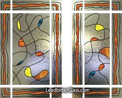 Stained Glass Abstract Door Side