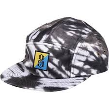Rebel8 Flip Black Tie Dye Camper Hat