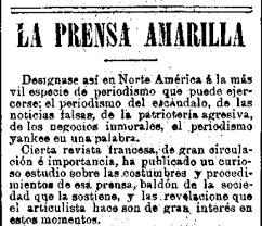 ❦ Mario Tascón ❦ в Twitter: "La prensa amarilla según un diario español de  1898 http://t.co/PCnHZ7iQiE"