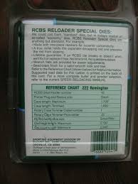 Rcbs Reloader Fl Special Die Set 222 Rem Remington 10941