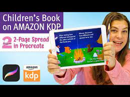 children s book spread in procreate
