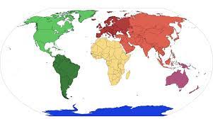 Mapamundi con división política con nombres. Mapa De Continentes Con Nombres Mudo En Blanco Imprimir
