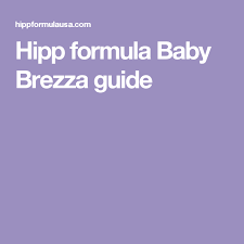 Hipp Formula Baby Brezza Guide Baby