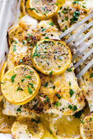 baked fish with lemon garlic er