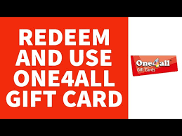 redeem use one4all gift card