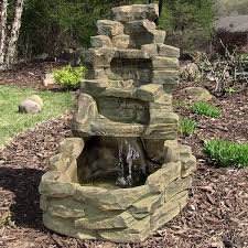 Outdoor Stone Water Falls Fountain