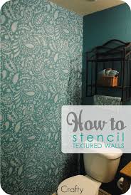 Textured Wall With Painting Stencils