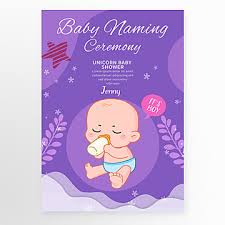 baby naming ceremony templates psd