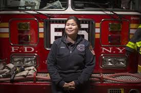 female asian american firefighter