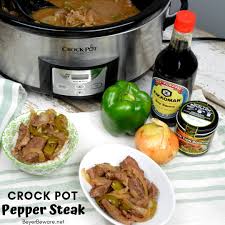crock pot pepper steak beyer eats and