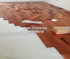 flooring lantai kayu jati asli parquet