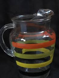 Vintage Pitcher Glass Large Ice Tea