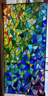 Stained Glass Window W 427 Geometric