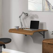 Wall Mounted Drop Desk Walnut