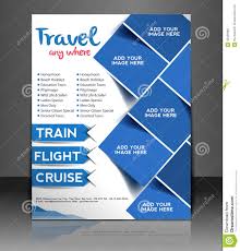 Travel Center Flyer Design Stock Vector Illustration Of Abstract