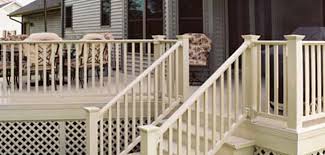 White polycomposite rail kit without brackets. Railing Systems A Fence Above The Rest