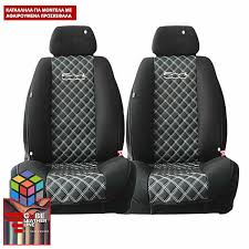 Leatherette Seat Covers Set 2pcs Fiat