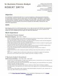Objective For Business Analyst Resume Business Process Analyst